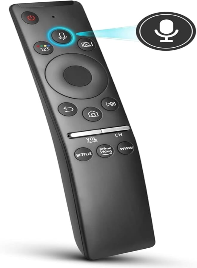 Voice Remote Compatible for Samsung Smart TV QLED UHD Frame Curved Solar 4K 8K Q60 Q70 Q80 Q90 8 Series 9 Series TU8000 AU8000 Voice Remote Control Replacement